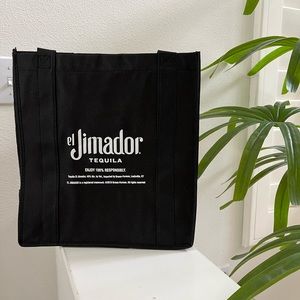 Set of 8- Black El Jimador Bag 11.5 x 12 x 7 (Length, height, width).